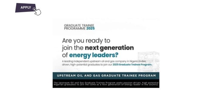 Upstream Oil and Gas Graduate Trainee Program in Nigeria