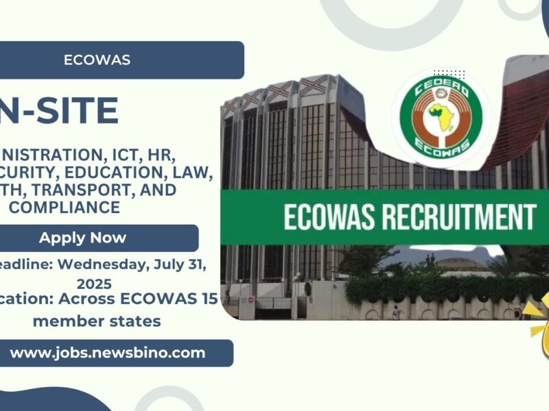 ECOWAS Recruitment 2025