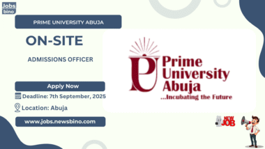 Admissions Officer Job at Prime University Abuja