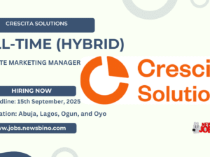 Affiliate Marketing Manager Job at Crescita Solutions 2025