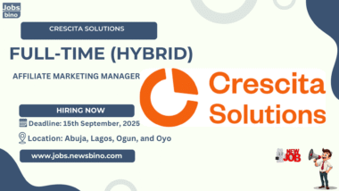 Affiliate Marketing Manager Job at Crescita Solutions 2025